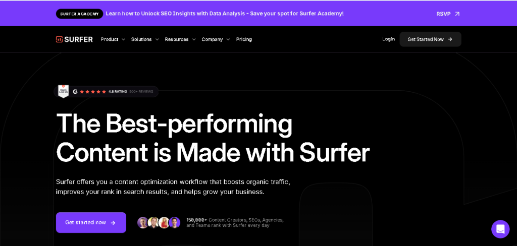 SurferSEO | 8 of 10 best AI tools
