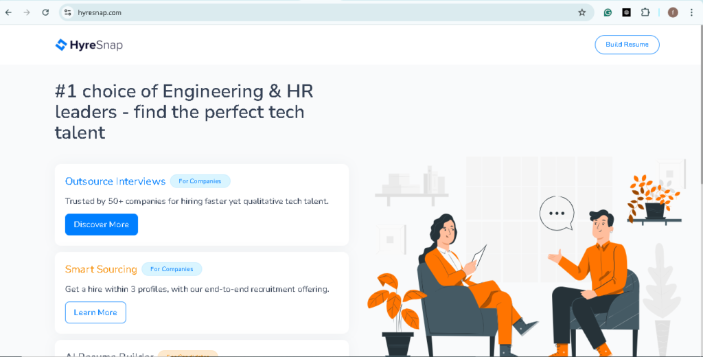HyreSnap cv builder | cv
