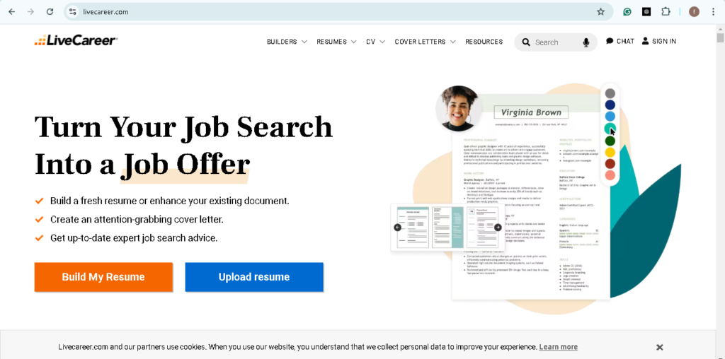 LiveCareer CV Builder | CV