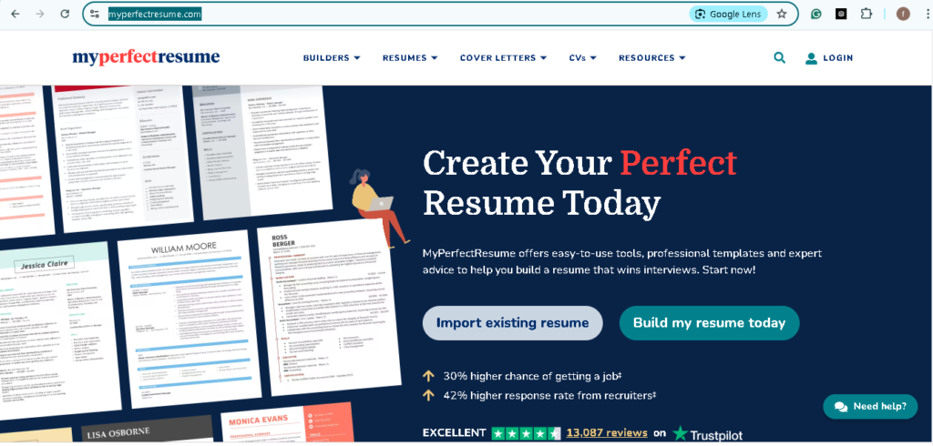 myperfectresume cv builder | cv