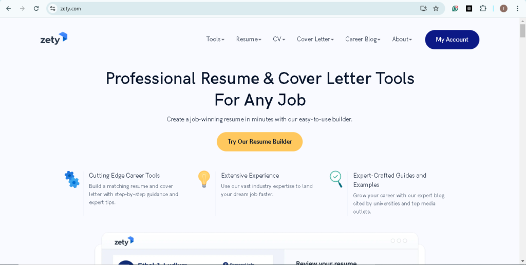 Zety CV Builder | CV